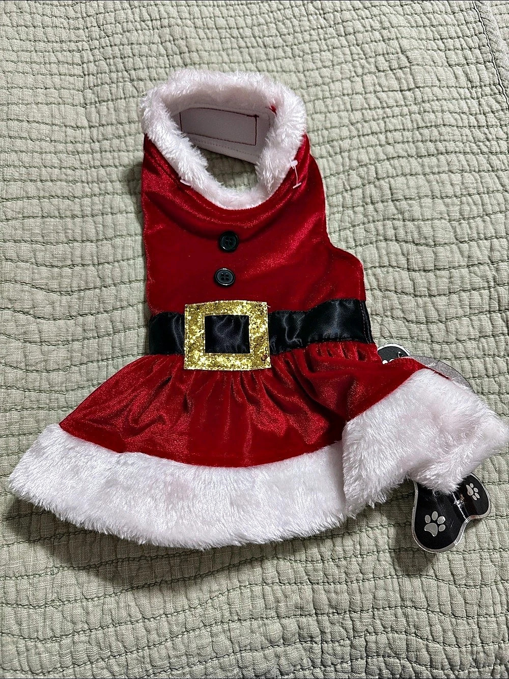 PawPatu Santa Dress Dog Costume Red & White XS